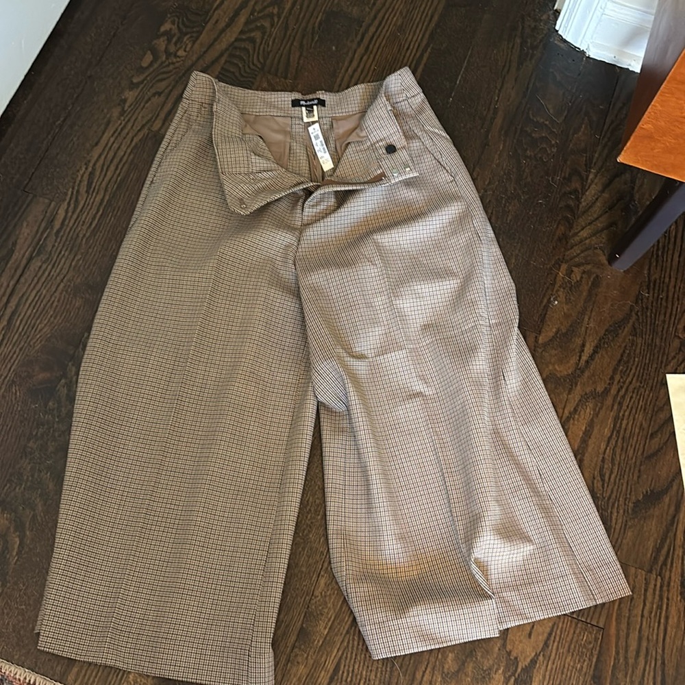 Madewell NWT Cropped culottes wool 4